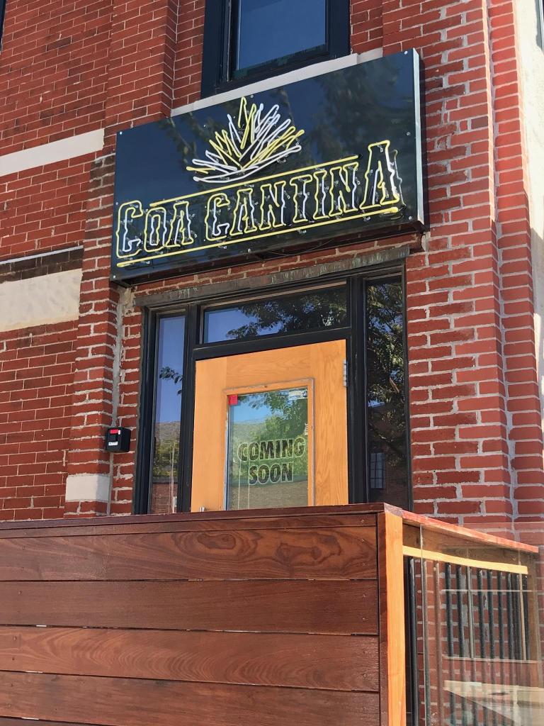 COA Cantina neon sign